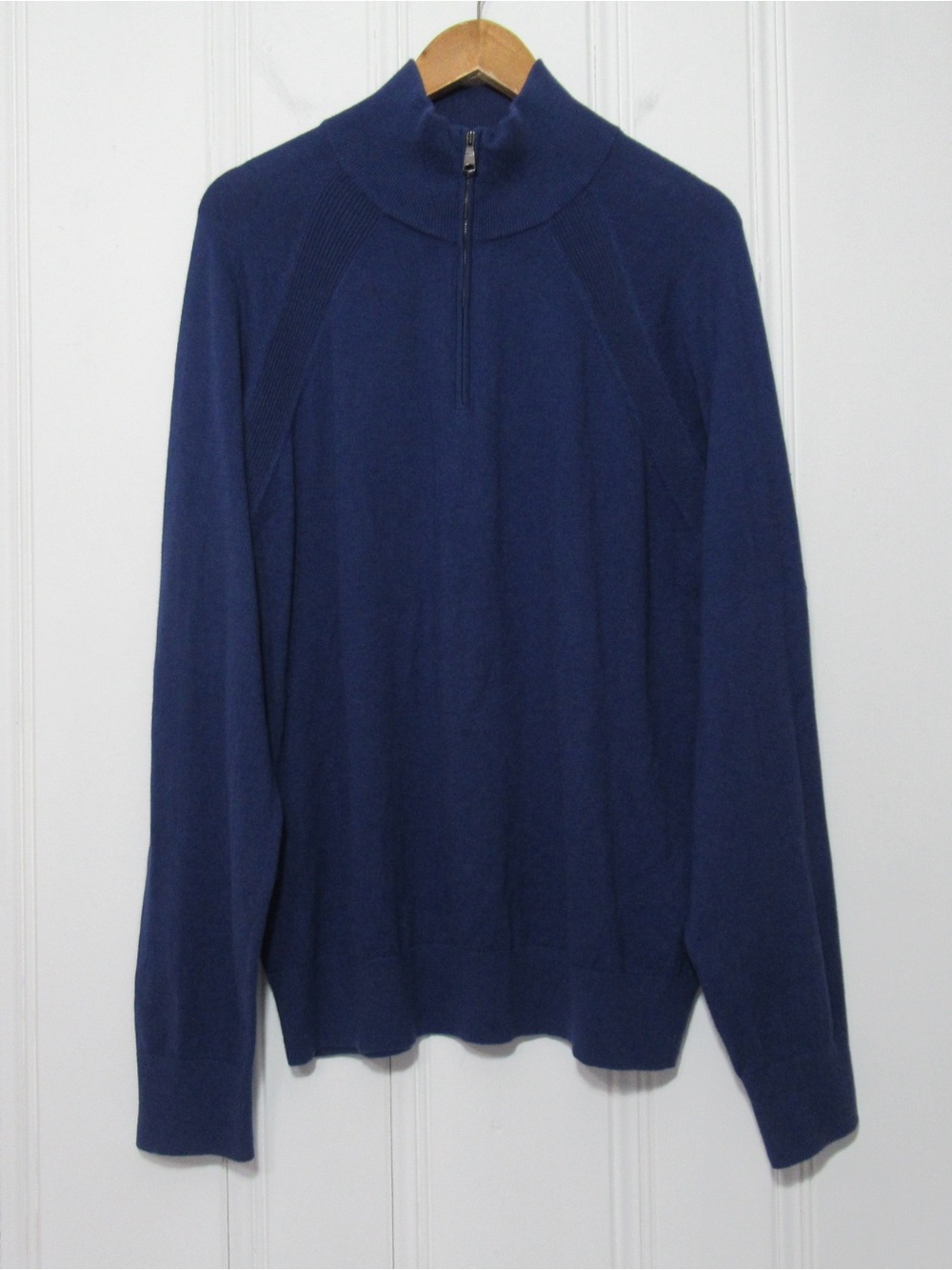 Banana Republic Men's Cotton Cashmere Half-Zip Sweater Size XL NWT
